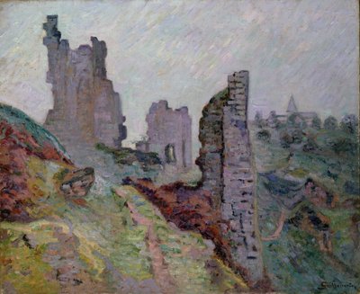 Ruins in the Fog at Crozant, 1894 by Jean Baptiste Armand Guillaumin